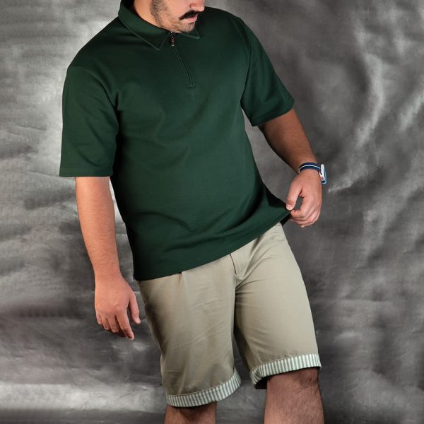 تیشرت جودون نیم زیپ - Image 6