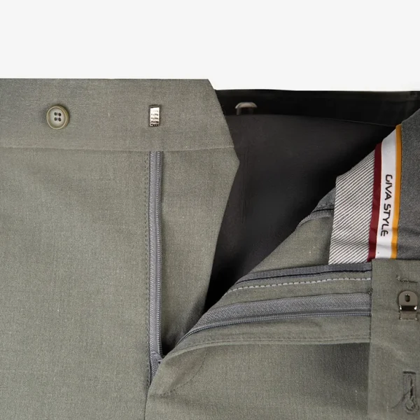 شلوار پارچه ای بزیاق راسته مردانه جزئیات