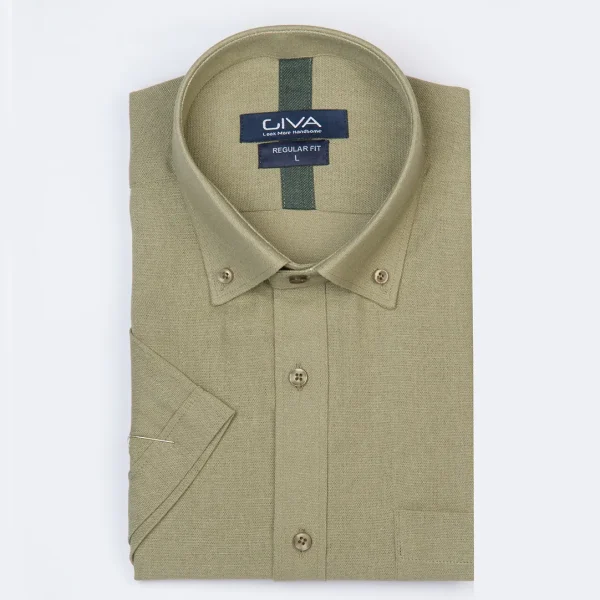 پیراهن آستین کوتاه لینن 3404 - Image 12