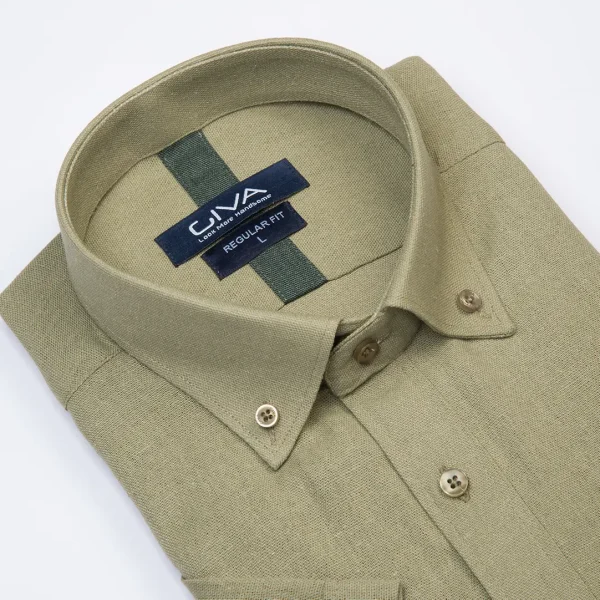 پیراهن آستین کوتاه لینن 3404 - Image 13