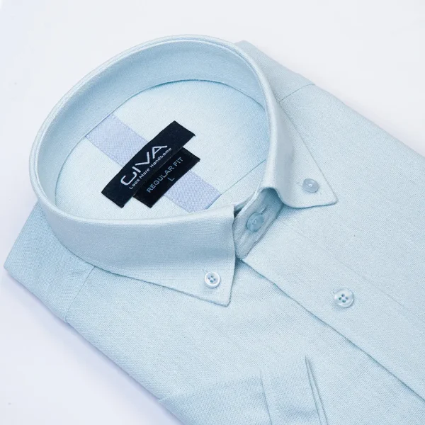 پیراهن آستین کوتاه لینن 3404 - Image 5