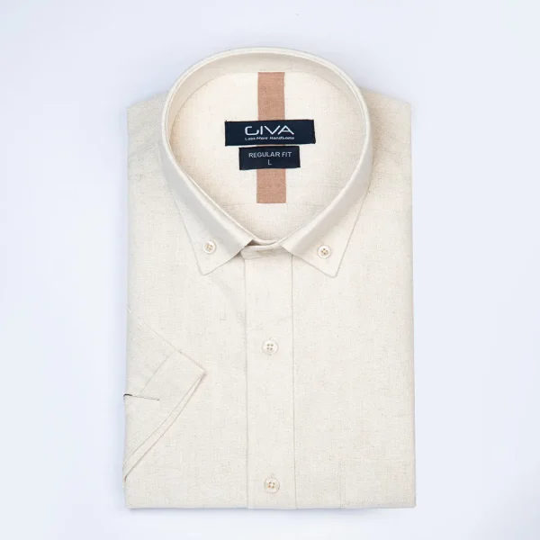 پیراهن آستین کوتاه لینن 3404 - Image 8