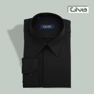 پیراهن دوشین یقه خرگوشی مردانه مشکی