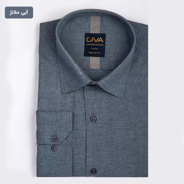 پیراهن دونخ ملانژ آبی ملانژ