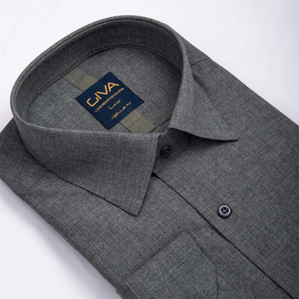 پیراهن دونخ ملانژ ساده طوسی ملانژ