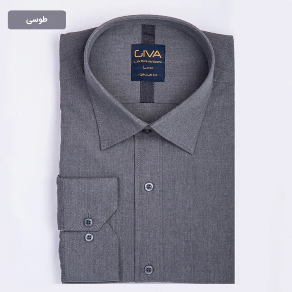 پیراهن دونخ ملانژ ساده طوسی