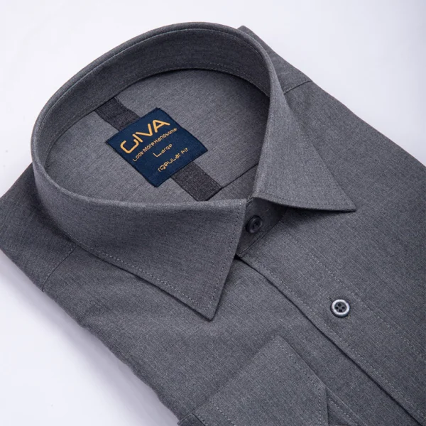 پیراهن دونخ ملانژ ساده طوسی