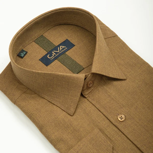 پیراهن دونخ ملانژ خردلی