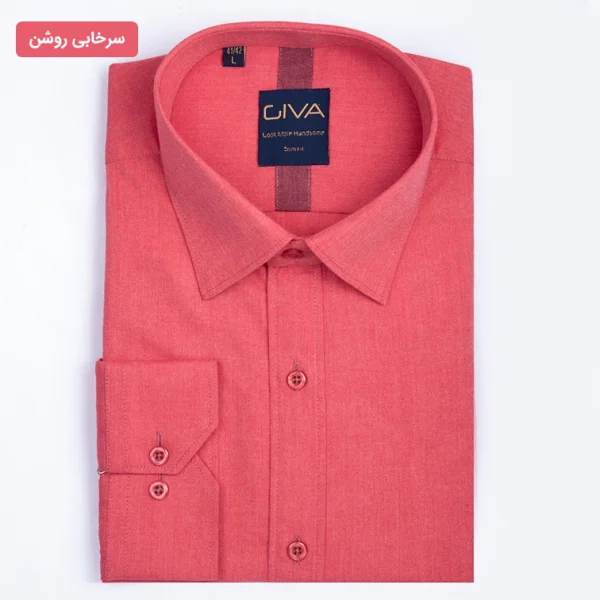 پیراهن دونخ ملانژ سرخابی روشن
