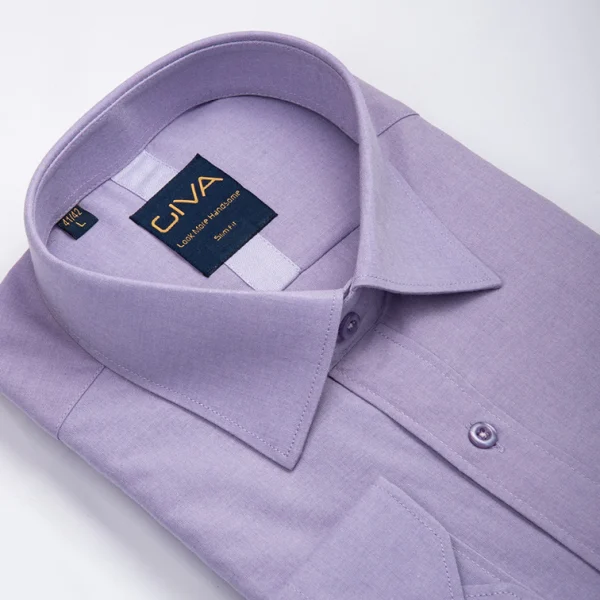 پیراهن دونخ ملانژ ساده یاسی