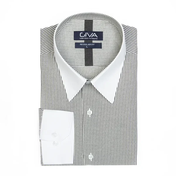 پیراهن راه راه طرح ایتالیا - Image 4