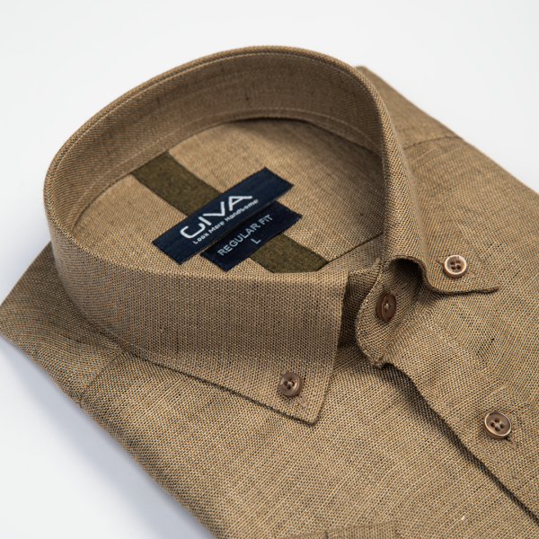 پیراهن لینن آستین کوتاه دونخ - Image 4