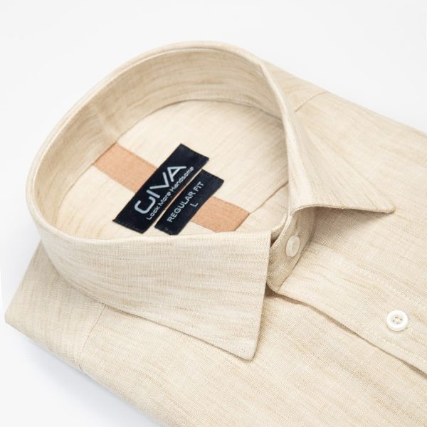 پیراهن آستین کوتاه لینن رامی - Image 9