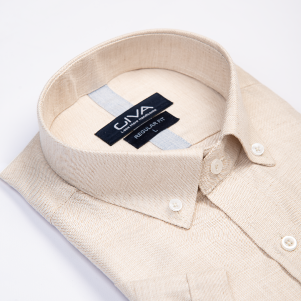 پیراهن لینن آستین کوتاه دونخ - Image 1