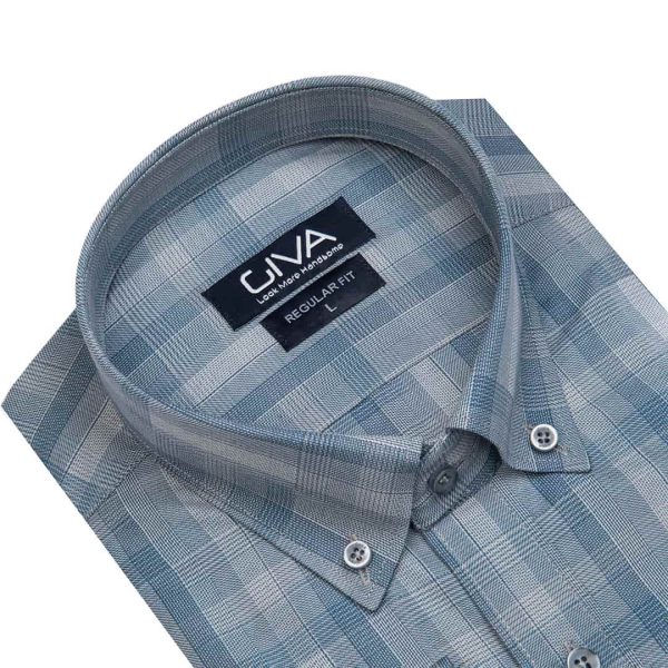 پیراهن چهارخانه ی مردانه 421 - Image 3