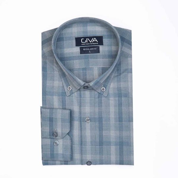 پیراهن چهارخانه ی مردانه 421 - Image 4