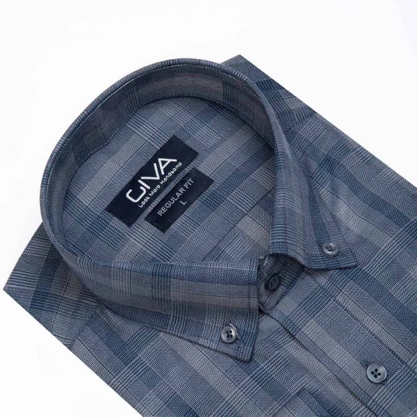 پیراهن چهارخانه ی مردانه 421 - Image 13