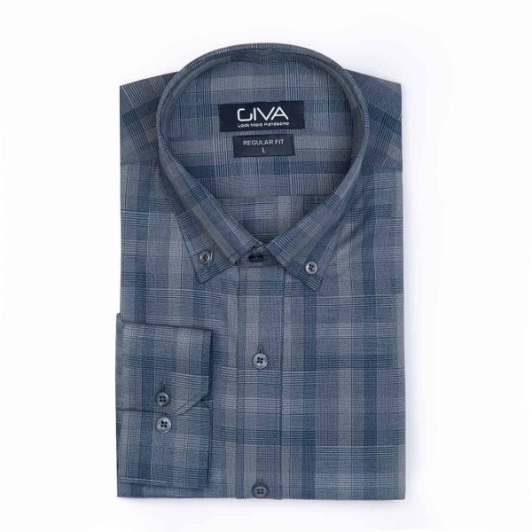 پیراهن چهارخانه ی مردانه 421 - Image 12