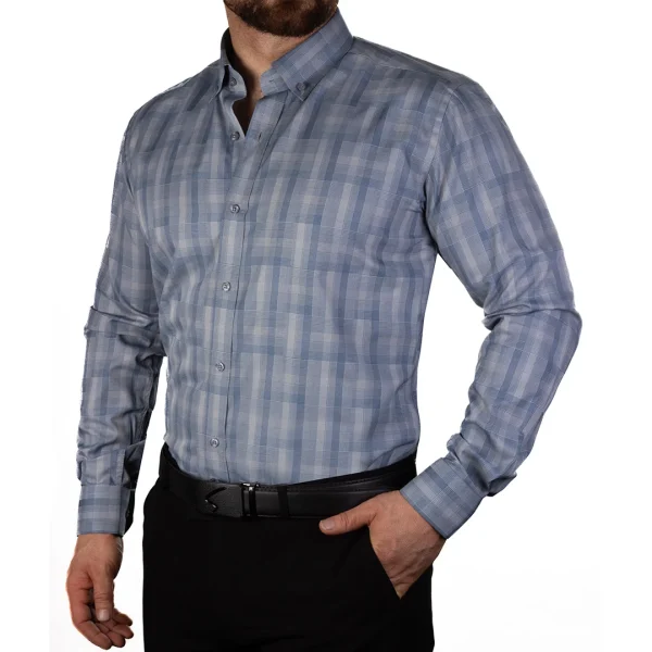 پیراهن چهارخانه ی مردانه 421 - Image 1