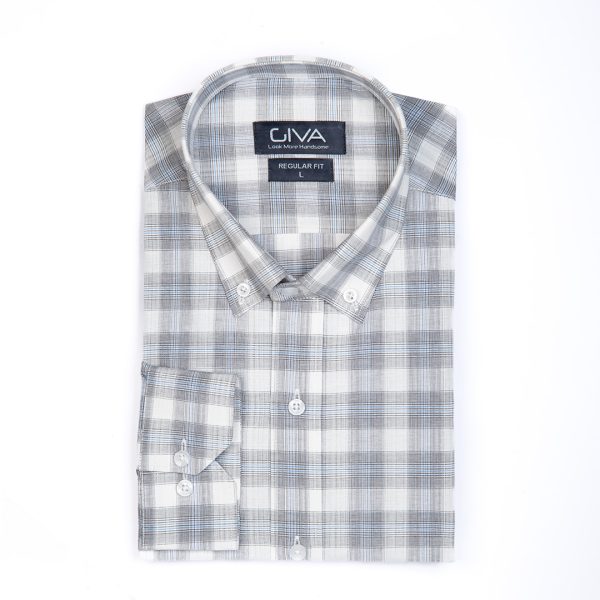 پیراهن مردانه ی چهارخانه 422 - Image 9