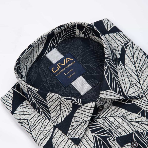 پیراهن چاپی طرح برگ - Image 2