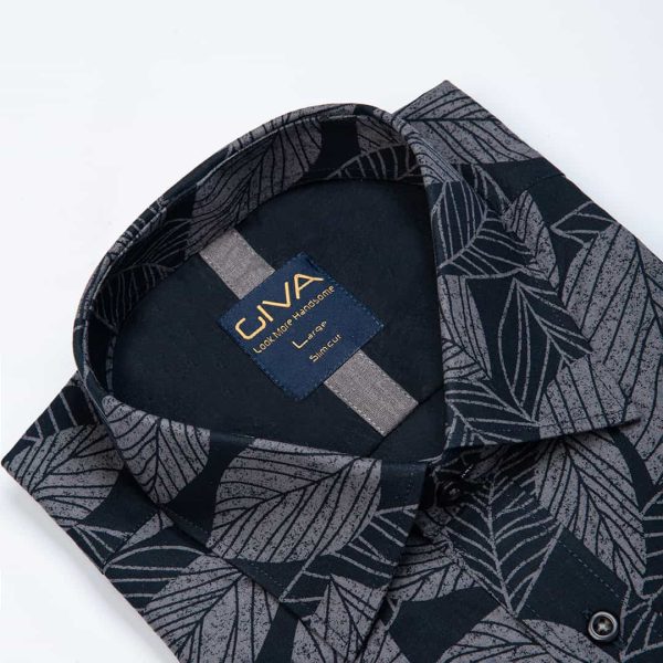 پیراهن چاپی طرح برگ - Image 4