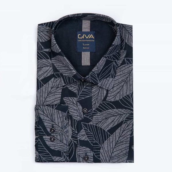 پیراهن چاپی طرح برگ - Image 5